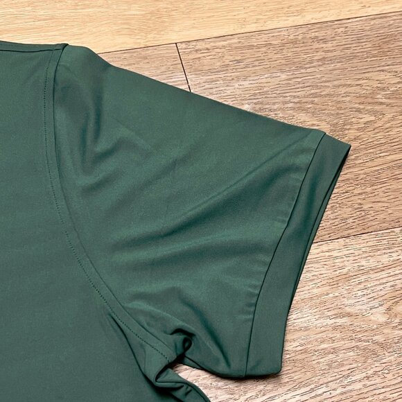 NWT Mantra Catalyst Polo Shirt Large Green Pineneedle Performance Golf Athletic - Picture 4 of 10